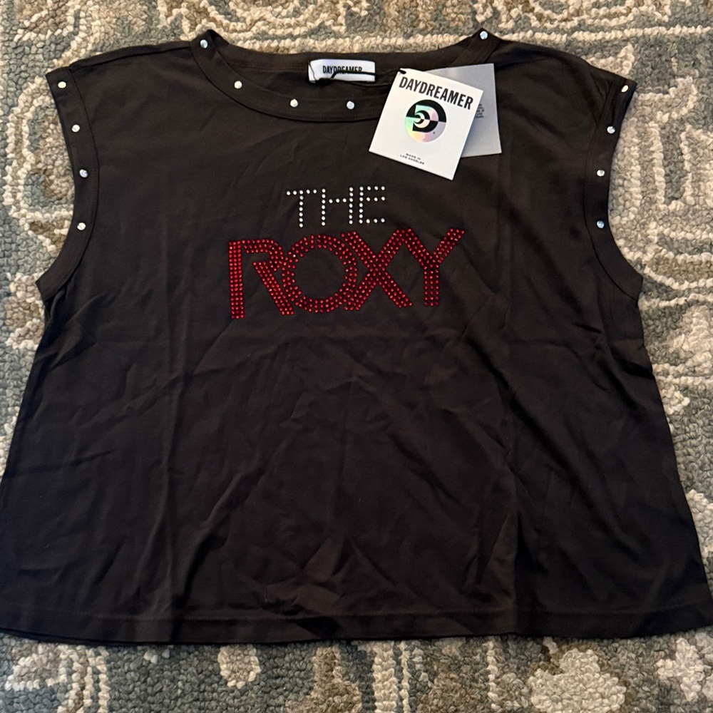 Daydreamer Black Short Sleeve Tee with Red Graphic